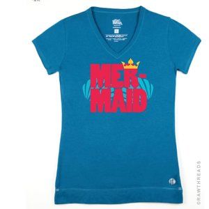 Tasc Run Disney shirt mermaid Ariel L